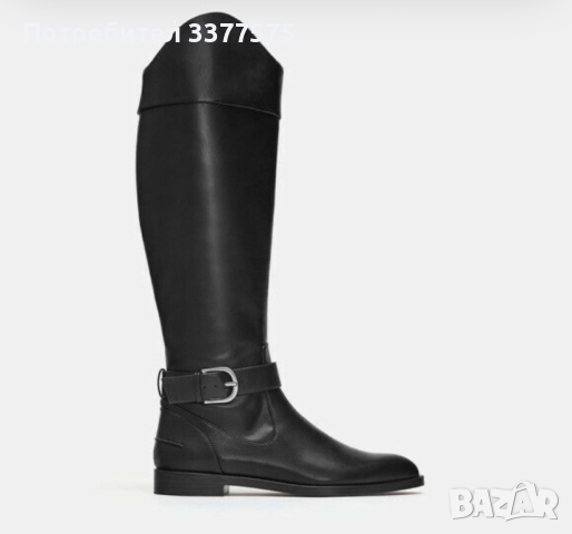 Zara ботуши черни чизми