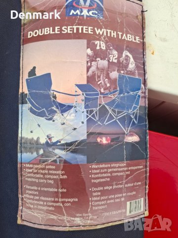 Комплект от 2 сгъваеми къмпинг стола + маса , снимка 7 - Къмпинг мебели - 50594959