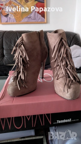 Дамски секси боти с ресни