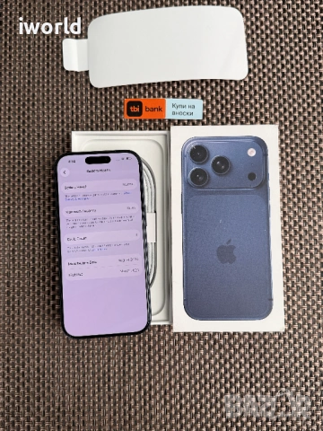 НОВ❗️ 1Tb⚠️ iPhone 17 Pro⚠️ Лизинг от 56€/мес❗️ Deep Blue ГАРАНЦИЯ❗️1000Gb❗️, снимка 4 - Apple iPhone - 53798202