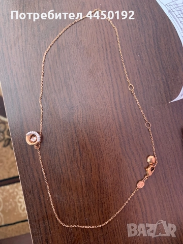 Колие Swarowski Rose gold