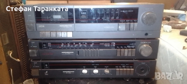 Normende-усилвател,радио тунер и касетачен дек комплект не светват за ремонт 