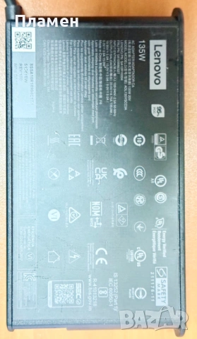  Lenov 135W Charger USB C / Type C – 100% Оригинално, снимка 2 - Лаптоп аксесоари - 53771680