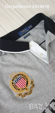 POLO Ralph Lauren New York Pique Cotton Custom Slim Fit Mens Size 2XL ОРИГИНАЛ! Мъжка Тениска!, снимка 8 - Тениски - 50376568