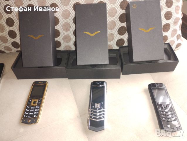 Днес в 14:31 ч. Телефон VERTU, луксозен мобилен телефон Верту, GSM, метален с кожa., снимка 3 - Vertu - 45508860