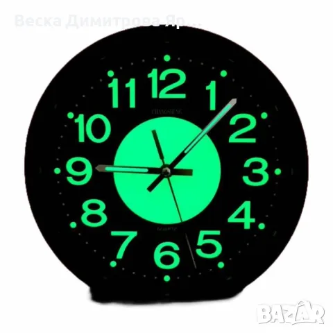 Светещ безшумен часовник за стена или маса, 26 см, снимка 4 - Декорация за дома - 49909130