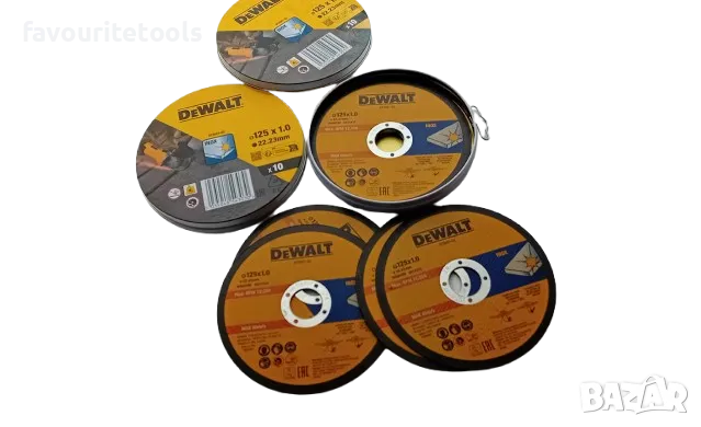 Dewalt дискове за рязане на метал ф125х1мм, 10бр., снимка 2 - Други инструменти - 49985804