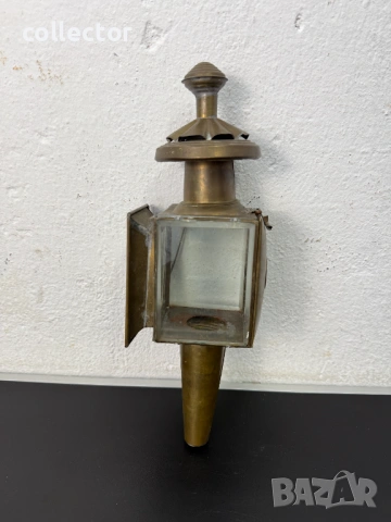 Файтонджийски месингов фенер. №8047, снимка 5 - Други ценни предмети - 54013592