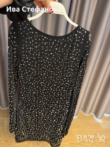 Нова блестяща празнична парти официална коктейлна рокля  с кристали диаманти, снимка 5 - Рокли - 52794512