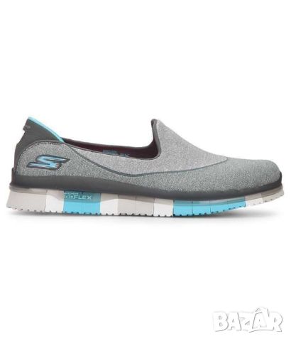 Дамски леки ежедневни обувки Skechers грo Flex, Сиви, 260 мм, 39, снимка 2 - Дамски ежедневни обувки - 45681728