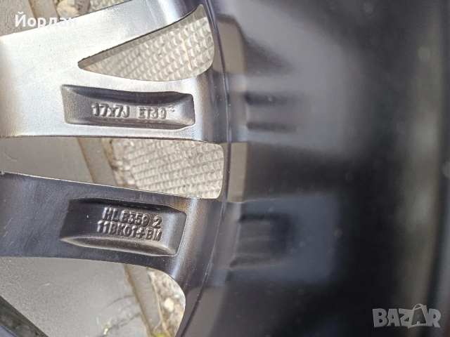 ОРИГИНАЛНИ джанти 17 ' цола 5x114,3 TOYOTA / ТОЙОТА 60,1 ЕТ39 7J + датчици, снимка 12 - Гуми и джанти - 54240393