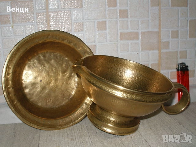 Бронзови Паница Чиния, снимка 12 - Антикварни и старинни предмети - 52208496