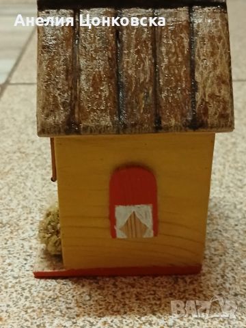 Цветна къщичка от дърво , снимка 3 - Сувенири от дърво - 45543568