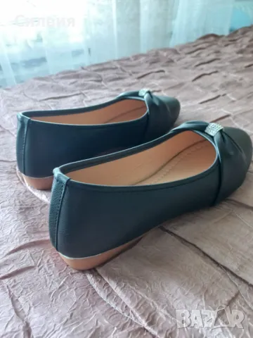 Нови дамски ежедневни обувки черни, 39 номер, изкуствена кожа, снимка 3 - Дамски ежедневни обувки - 50336240