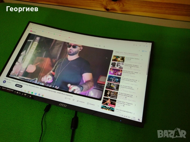 Продавам геймърски извит лед монитор 27'' MSI MAG27CQ 144Hz, снимка 9 - Монитори - 53292117