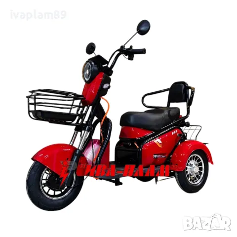 Електрическа триколка MPM 5454-1500W,48V,23Ah-Двуместна-Задно задвижване-2025г, снимка 1