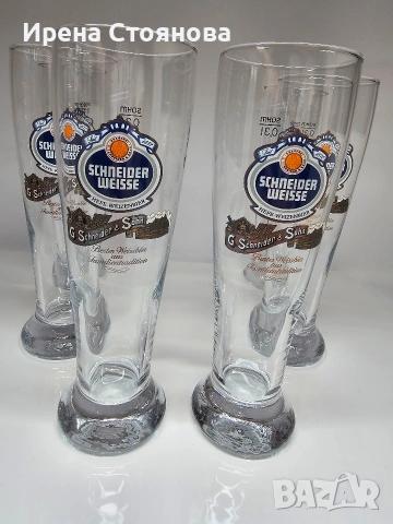 Комплект от 6 чаши за бира Schneider Weisse Germany , снимка 11 - Чаши - 54022661