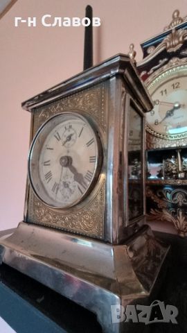 Antique German carriage clock alarm clock Junghans 1910s, снимка 12 - Други - 46656468