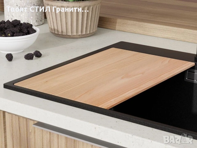 най-добрата мивка Кухненска Мивка гранит Осло 60 XL 500 x 580 mm Черна, снимка 6 - Други - 40543121