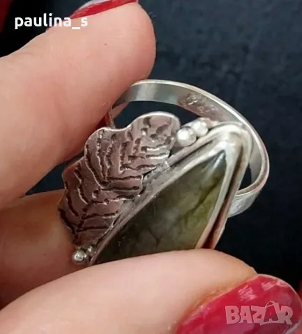 Четири броя / Винтидж / Ръчно изработени сребърни пръстени, снимка 13 - Пръстени - 32484159