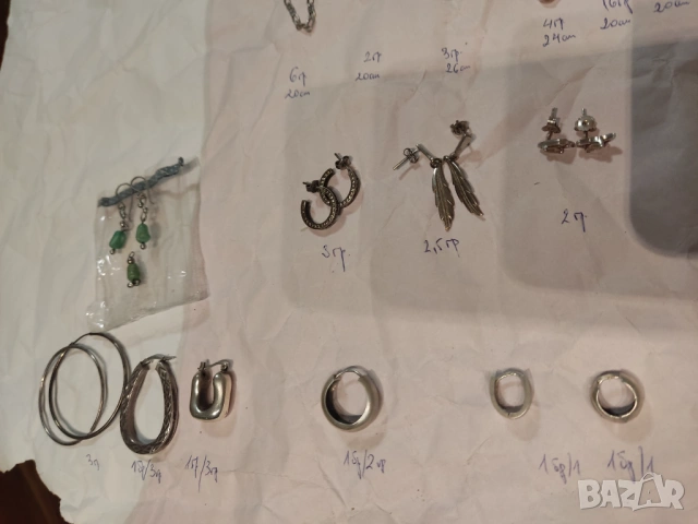 Сребърни бижута-гривни, колиета, обеци 925, снимка 5 - Колиета, медальони, синджири - 53127575