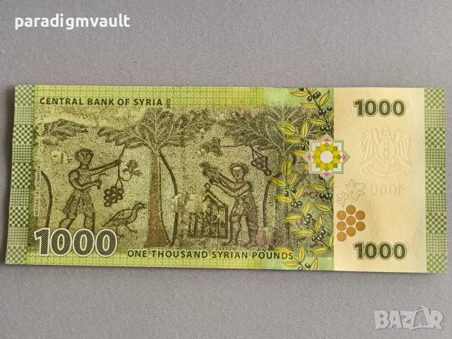 Банкнота - Сирия - 1000 паунда UNC | 2013г., снимка 2 - Нумизматика и бонистика - 50238153