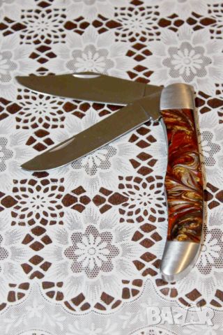 ловджийски сгъваем нож, снимка 2 - Ножове - 45439311
