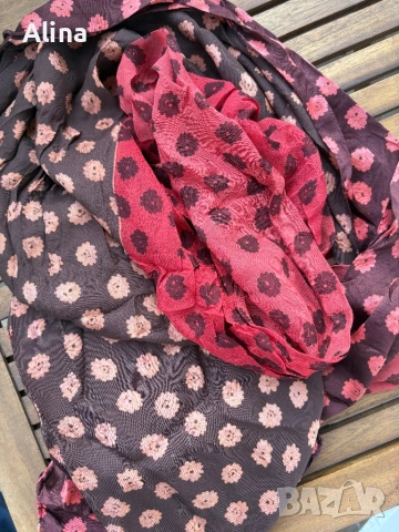 Шал от 100 % коприна., снимка 3 - Шалове - 54219497