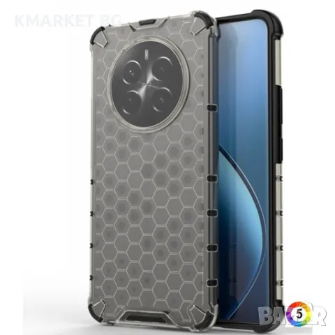 Realme 12 Pro / 12 Pro+ Силиконов Калъф Honeycomb TPU и Протектор, снимка 4 - Калъфи, кейсове - 47891592