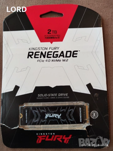 SSD 2TB Kingston FURY RENEGADE M.2 SFYRD/2000G