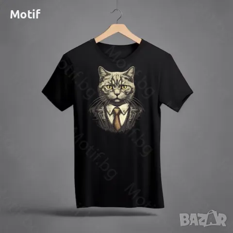 Тениска с щампа КОТКА Британска късокосместа котка / British Shorthair Cat t-shirt , снимка 1 - Тениски - 49028757