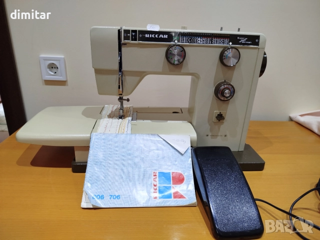 Метална шевна машина RICCAR - 80 W, снимка 2 - Шевни машини - 52813815