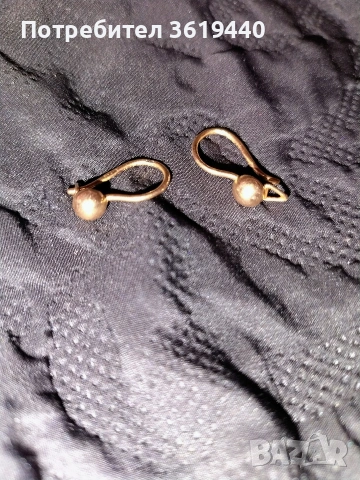 Руски златни Обеци , снимка 3 - Обеци - 53754232