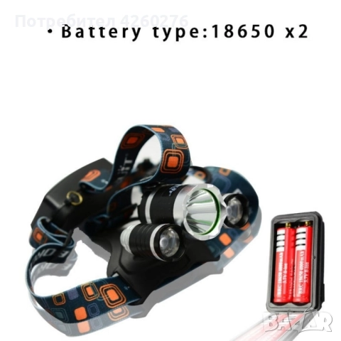 Водоустойчив фенер за глава с въртящ се фокус и мащабиране, снимка 4 - Къмпинг осветление - 52095364