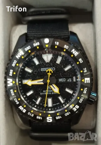 Часовник Seiko PROSPEX automatic diver Black edition , снимка 2 - Мъжки - 47463658