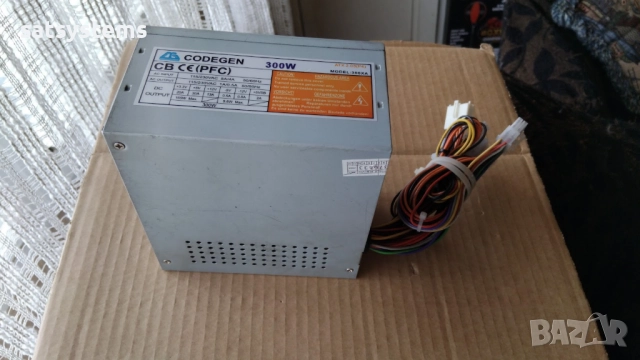 Компютърно захранване 300W Codegen 300XA ATX 2.03(P4) 80mm FAN, снимка 2 - Захранвания и кутии - 52035601