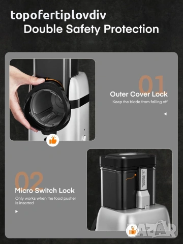 Електрическо ренде FOHERE Electric Vegetable,Гаранция, снимка 3 - Кухненски роботи - 53811360