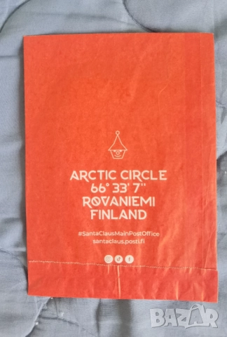 Пликче за картички от пощата на Дядо Коледа в Лапландия, снимка 2 - Колекции - 52152467