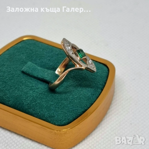 Винтидж златен пръстен – съветско злато, 583, 3,62г, снимка 2 - Пръстени - 54216065