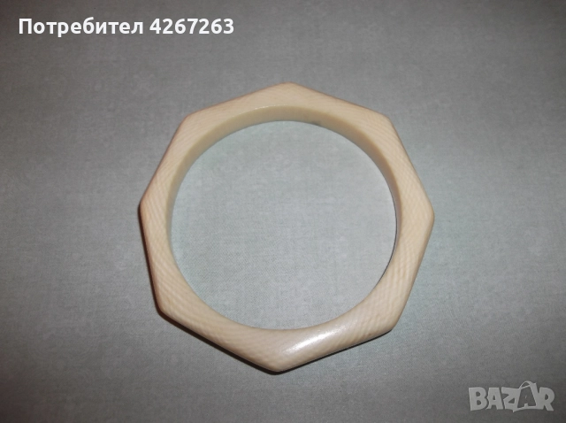 Старинна дамска гривна от слонова кост, от преди забраната. , снимка 3 - Гривни - 52324421