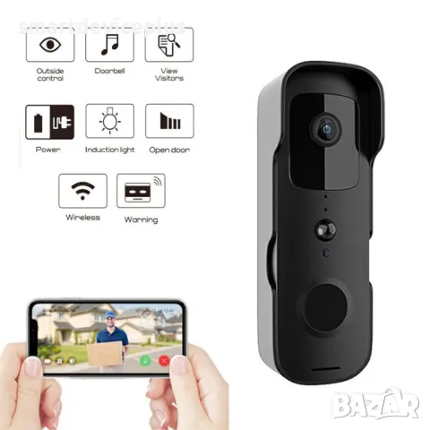 Tuya Интелигентен Wireless звънец T30 Video Waterproof /графит/, снимка 3 - Други - 48907399