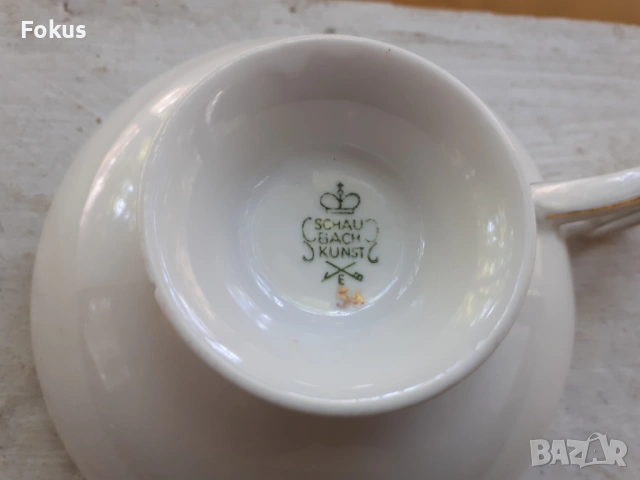 Чаша колекционерски порцелан Schau Bach Kunst, снимка 4 - Антикварни и старинни предмети - 53456058