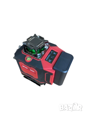 4D лазерен нивелир KraftRoyal с 360° въртене със стойка и LCD дисплей, снимка 3 - Други инструменти - 52556455