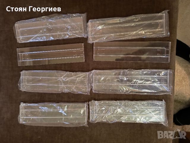 Vtopmart Комплект от 8 пластмасови разделители за чекмеджета, регулируеми (30,99-55,12 см), прозрачн, снимка 1 - Други стоки за дома - 45733122