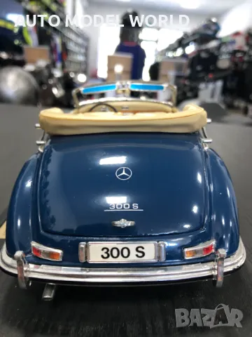 MAISTO метална колекционерска количка MERCEDES-BENZ 300S 1955 1:18, снимка 10 - Колекции - 46964824