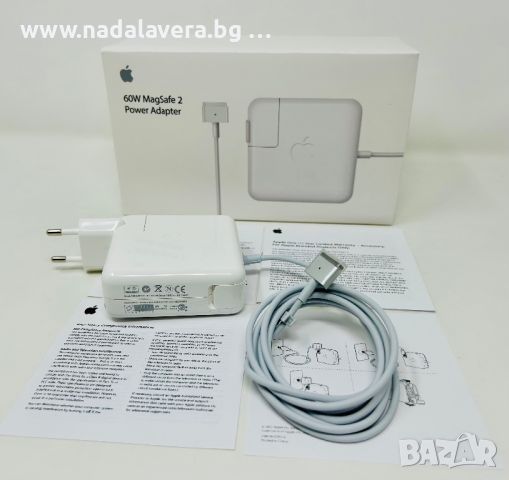  Зарядно за Apple MacBook Air, Pro 60W и 85W Magsafe 1,2 Макбук, снимка 2 - Кабели и адаптери - 37119199