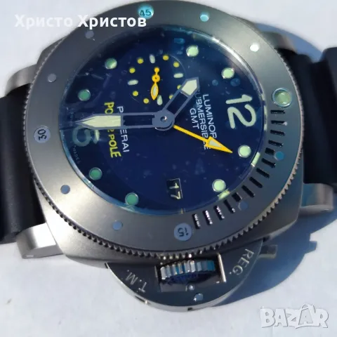 Мъжки  часовник  Panerai Luminor Submersible 1950 3 Days GMT “Pole2Pole”, снимка 8 - Мъжки - 32492565