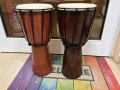 Африканска терамбука / дарбука – ръчна изработка, махагон, естествена, снимка 2