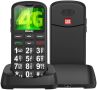 Нов Мобилен телефон с големи бутони за възрастни Отключен SOS бутон, снимка 1 - Други - 45143690