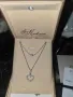 Златно Колие  сърце с 17диаманта проба 750 /к 18, снимка 4